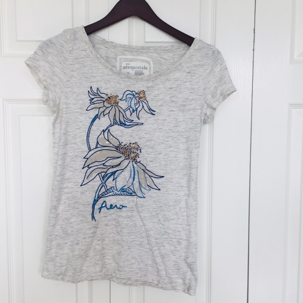 *3 for $12* Aero tee with small bead decorations